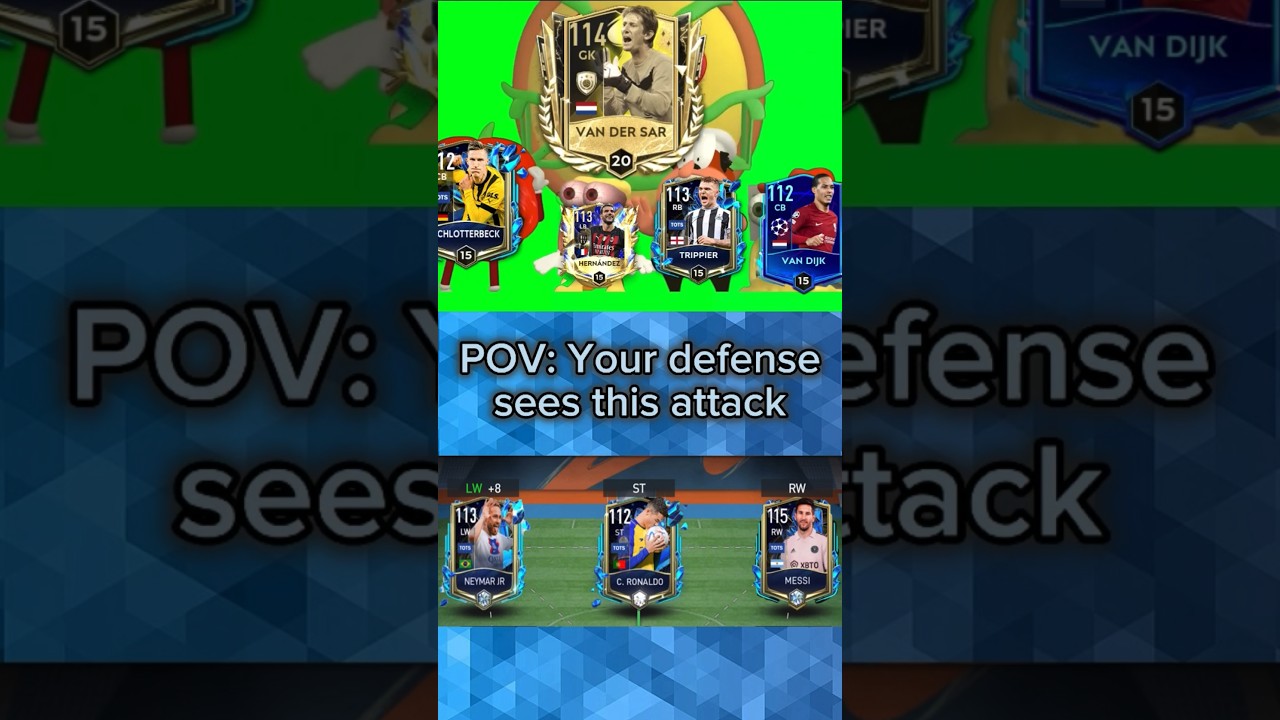 POV: You see this attack🤯🔥 #fifamobile #fifamobile23 #neymar #ronaldo #messi #shorts