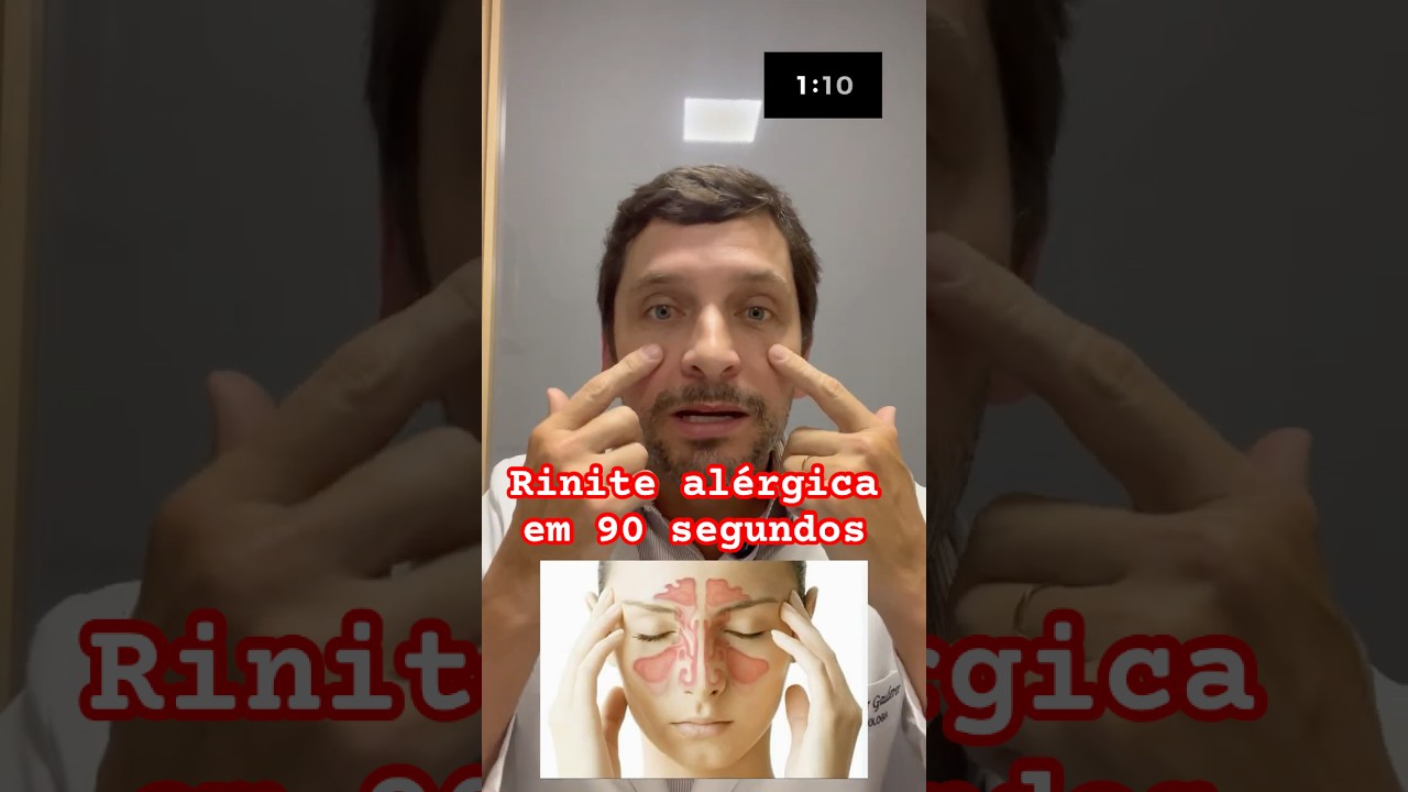 RINITE AL&Eacute;RGICA em 90 segundos. 🤧 #alergia #rinite #rinitealergica #sinusite