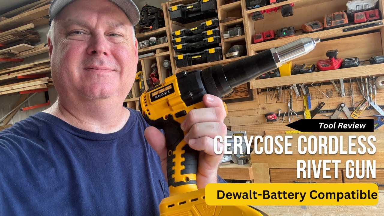 Dewalt 20V Compatible Cordless Rivet Gun Review 🔩 | Cerycose Battery Powered Riveter from Amazon