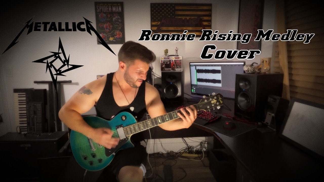 Metallica - Ronnie Rising Medley (Guitar Cover w/ Solo) 4K