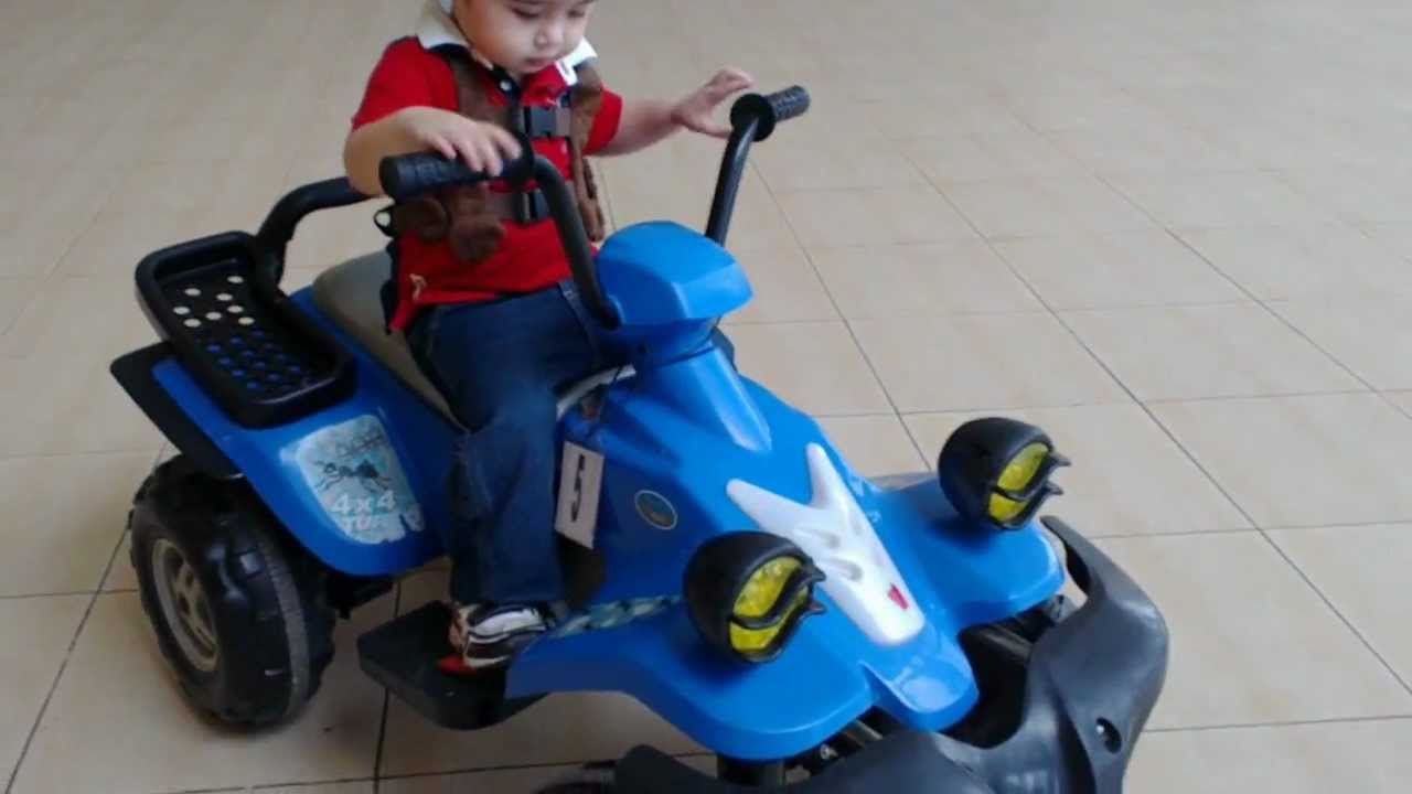 Baby Jace 1st time - Ride Toddler's Motorbike (Part 3)