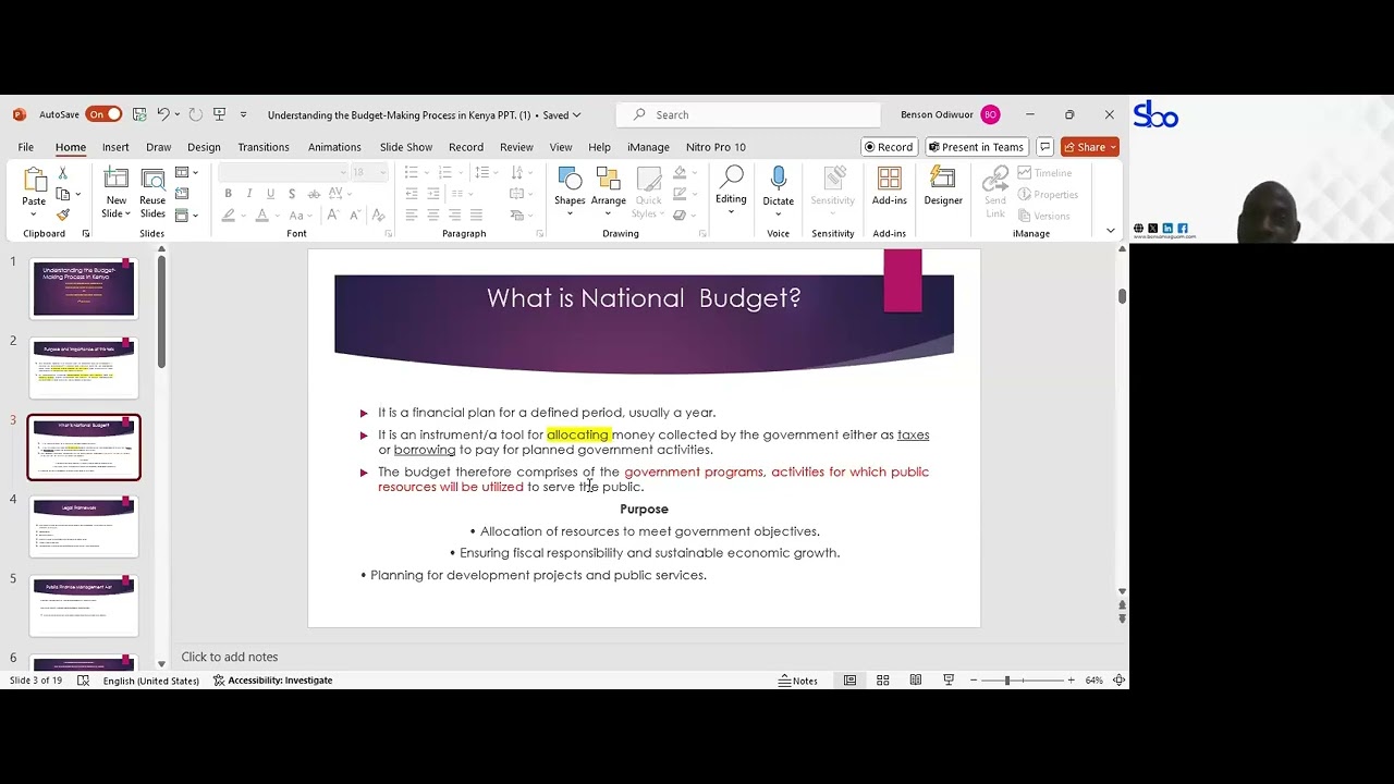 Budget Making Process in Kenya