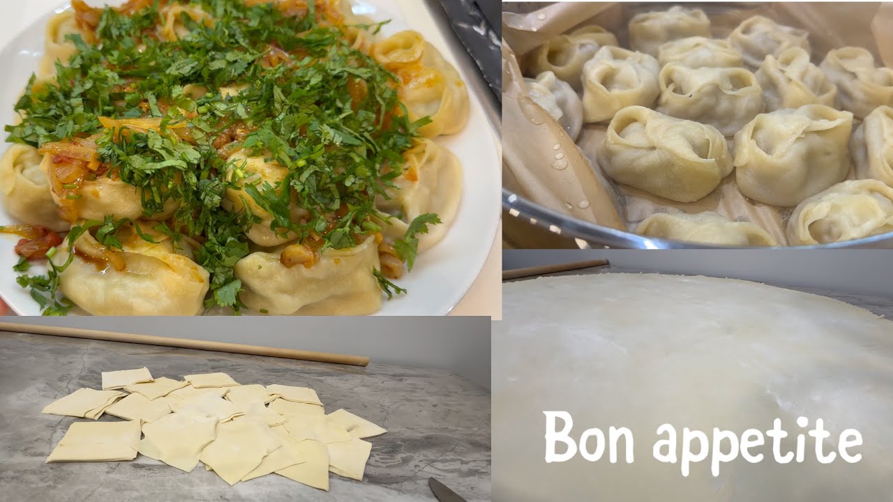 How to cook manti. Как готовить манты. Manti qanday pishiriladi