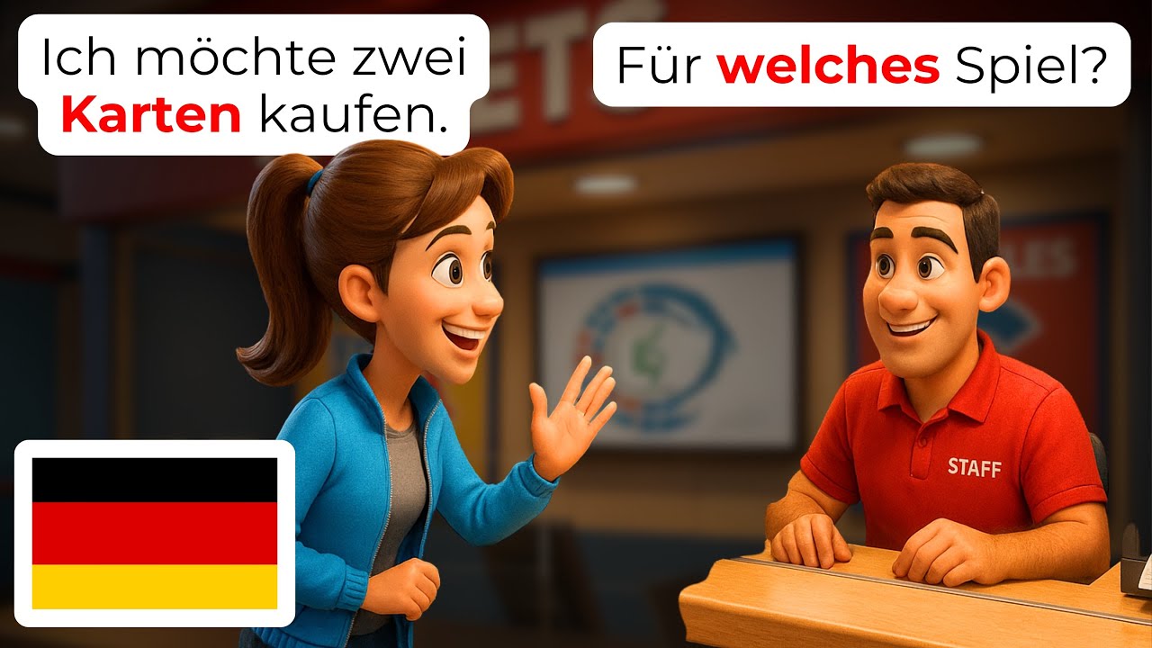 🇩🇪 Спортивный Диалог: Захватывающие Разговоры в День Матча | A1-A2 | Изучайте Настоящий Немецкий ...