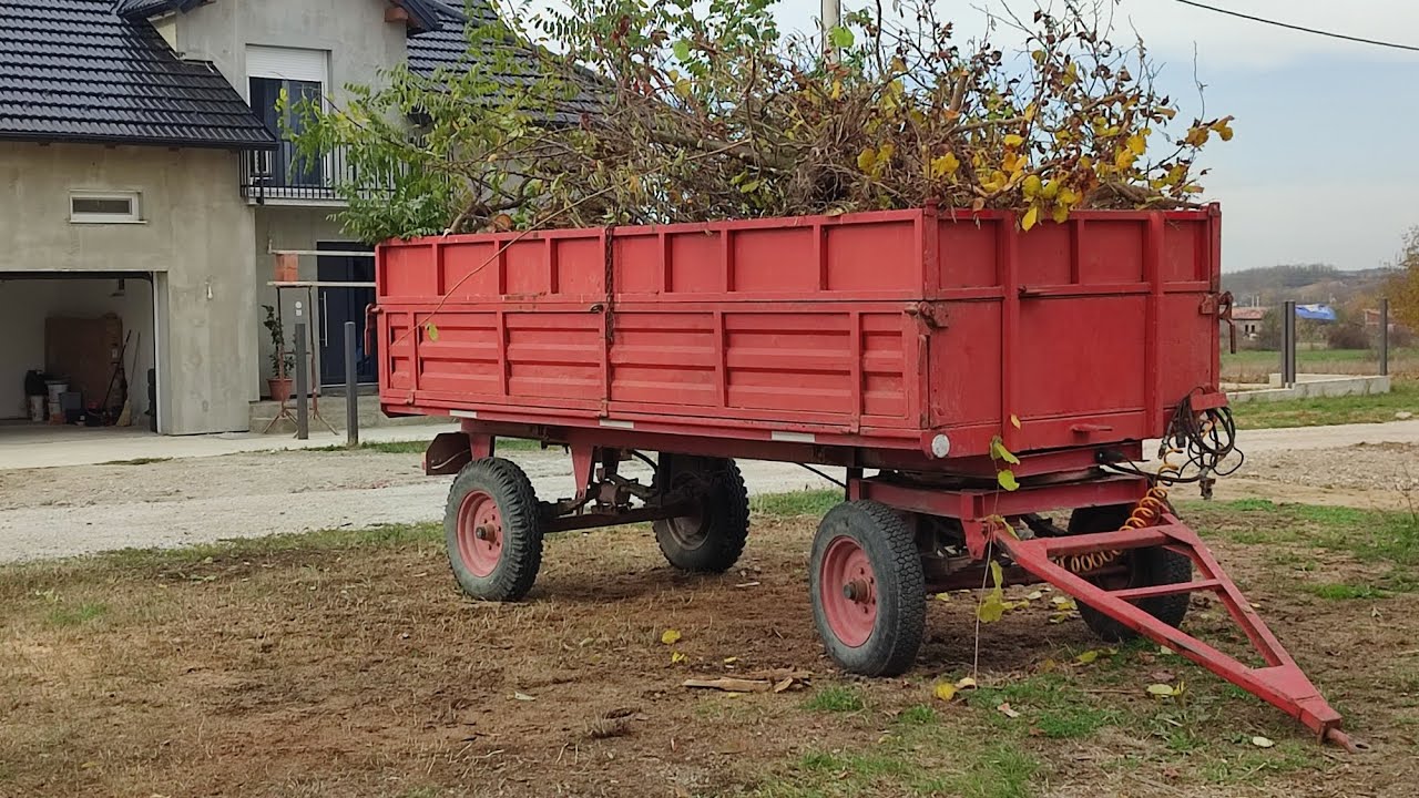 Napravili smo božično drvce u sred jeseni- spremanje dvorišta za zimu.🚜🚜🤣🤣