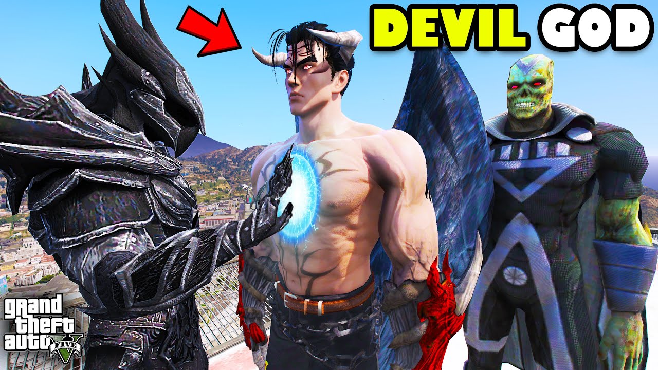 DEVIL GOD Biggest Fight With LUCIFER in GTA 5 | SHINCHAN and CHOP