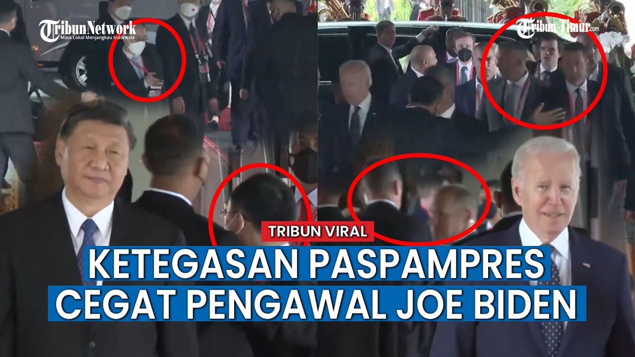 Setelah Xi Jinping, Detik detik Pengawal Joe Biden Juga Dicegat Paspampres