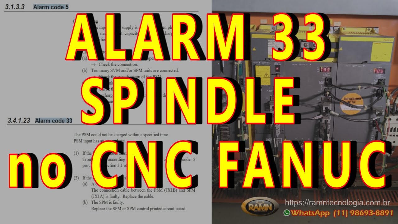 ALARM 33 SPINDLE