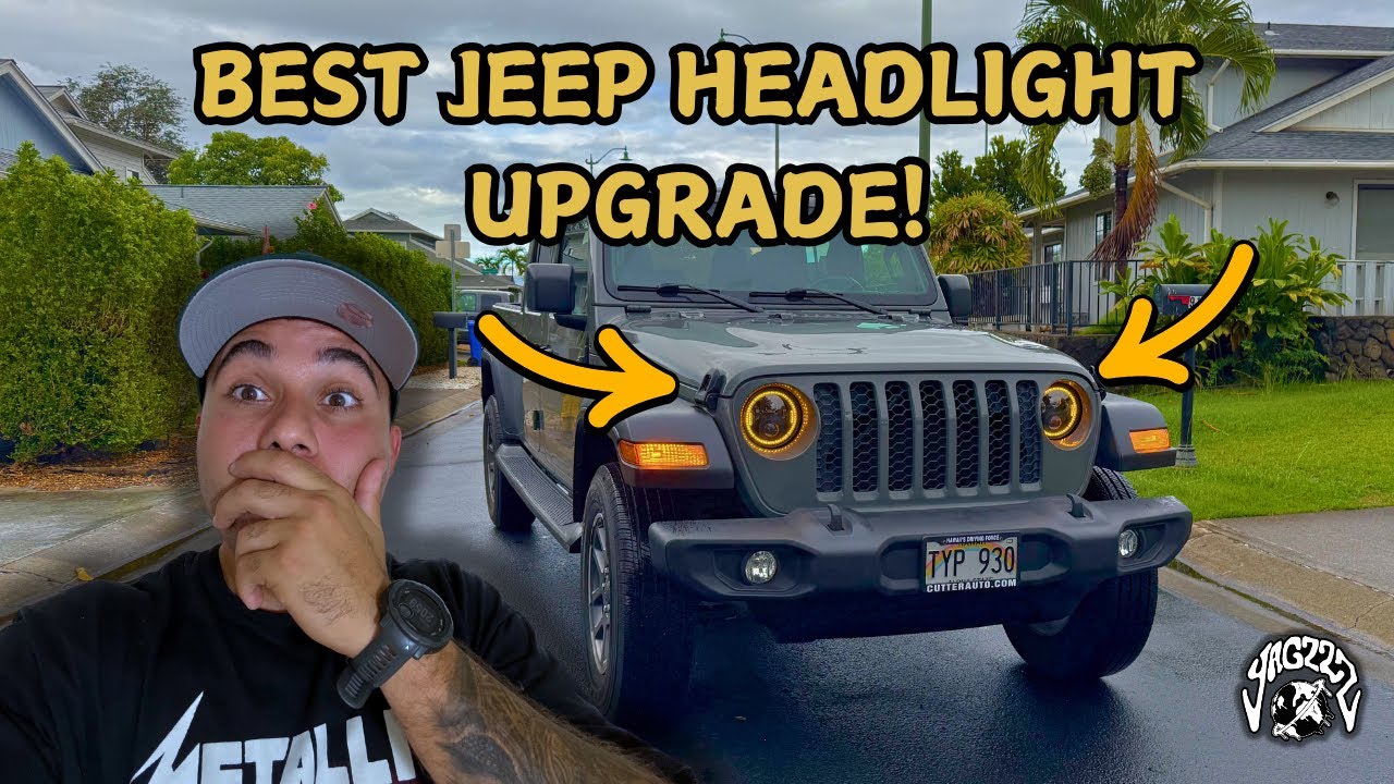 Best Headlight Upgrade for a Jeep Gladidator JT or Wrangler JL On A Budget | Suparee Headlights, 4k