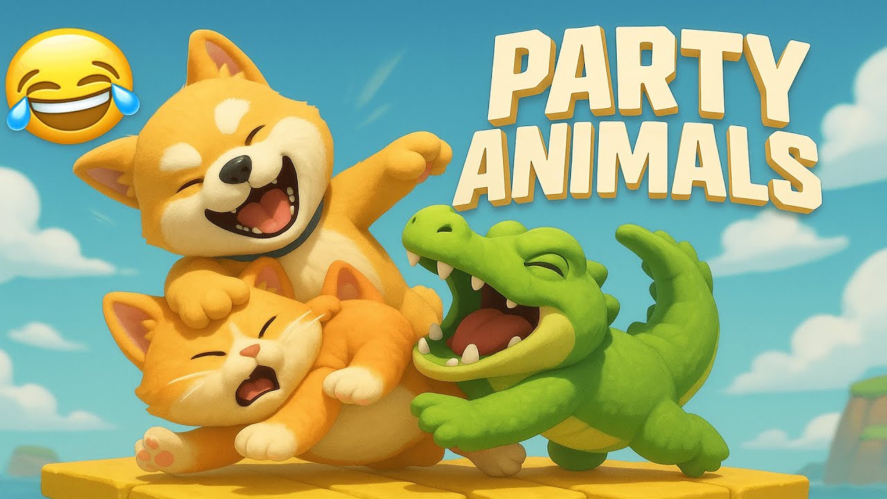 جربت لعبه Party Animals مع اصدقائي تحشيش وضحك 😂😂