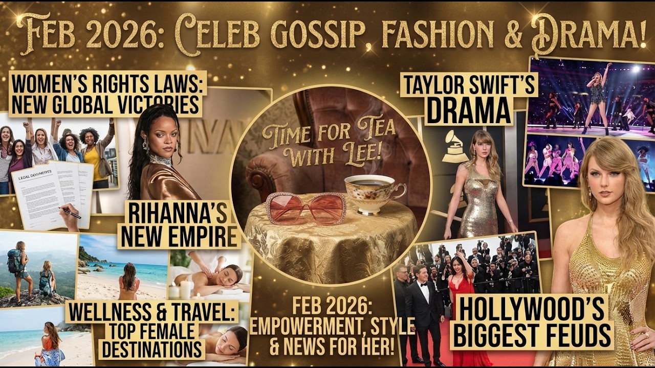 Tea time with Lee! FEB 2026 FASHION TREND UPDATE, HOLLYWOOD MARRIAGES, FUEDS & GOSSIP!
