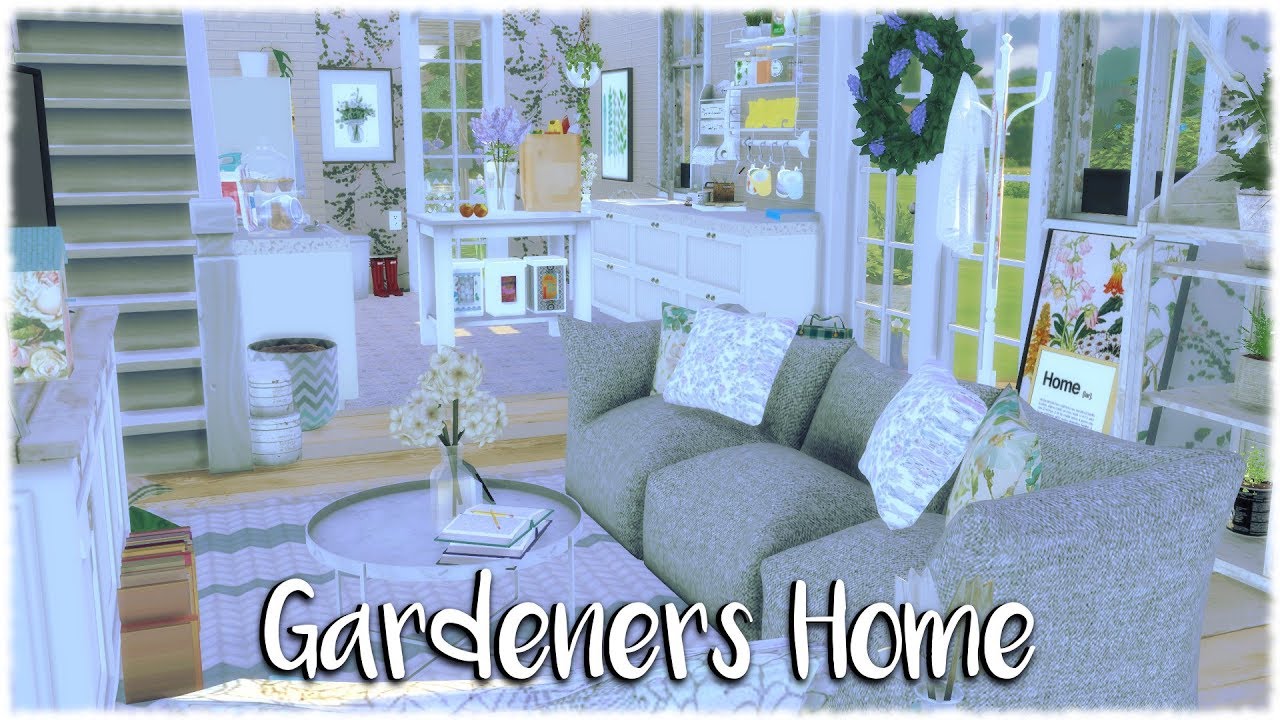 The Sims 4: Speed Build // GARDENERS HOUSE + STORE