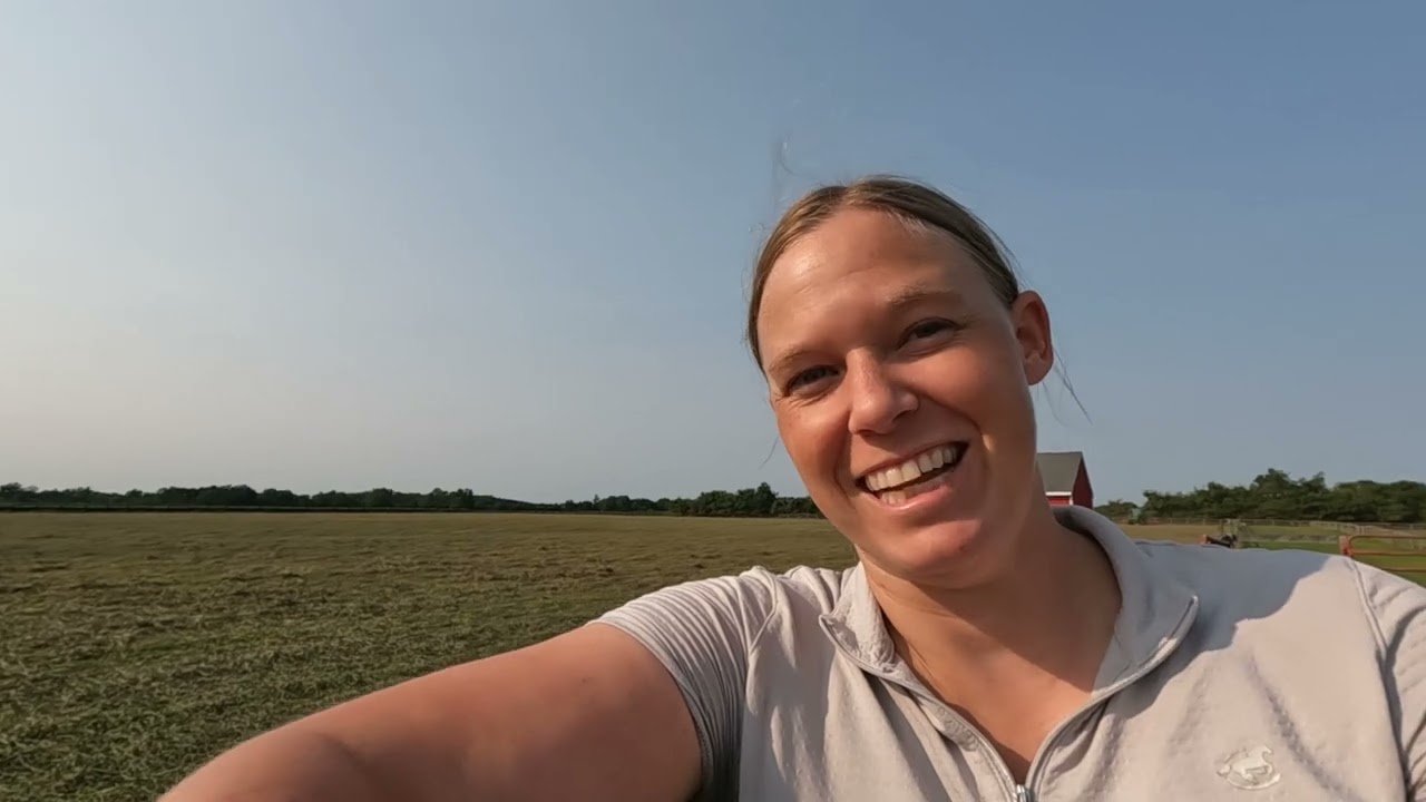 How we make horse hay at CAVU Farm.