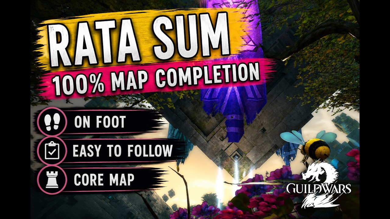 GW2 | On Foot | Rata Sum Map Completion