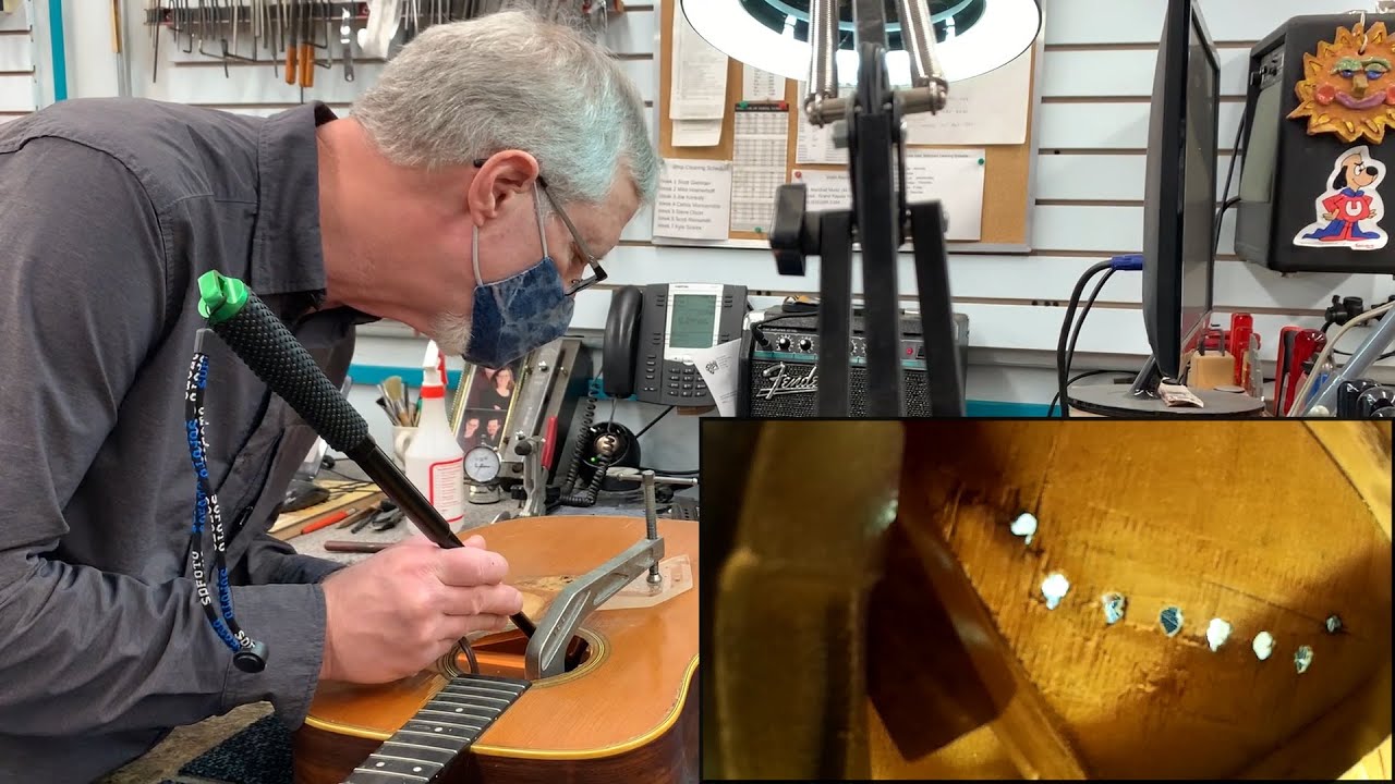 In The Shop: Looking at interior repairs on a 1948 Martin D-28 | Elderly.com
