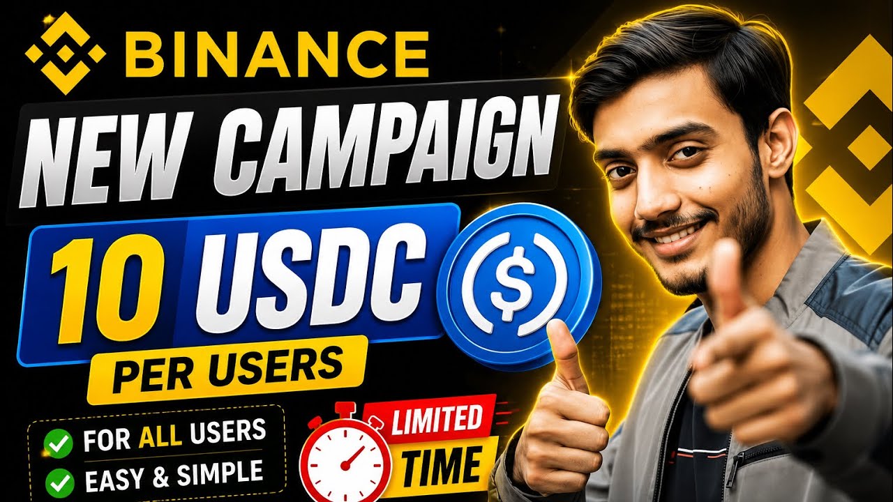 Binance New USDC Campaign For All Users | Binance New Offer Today | Binance New Airdrop 