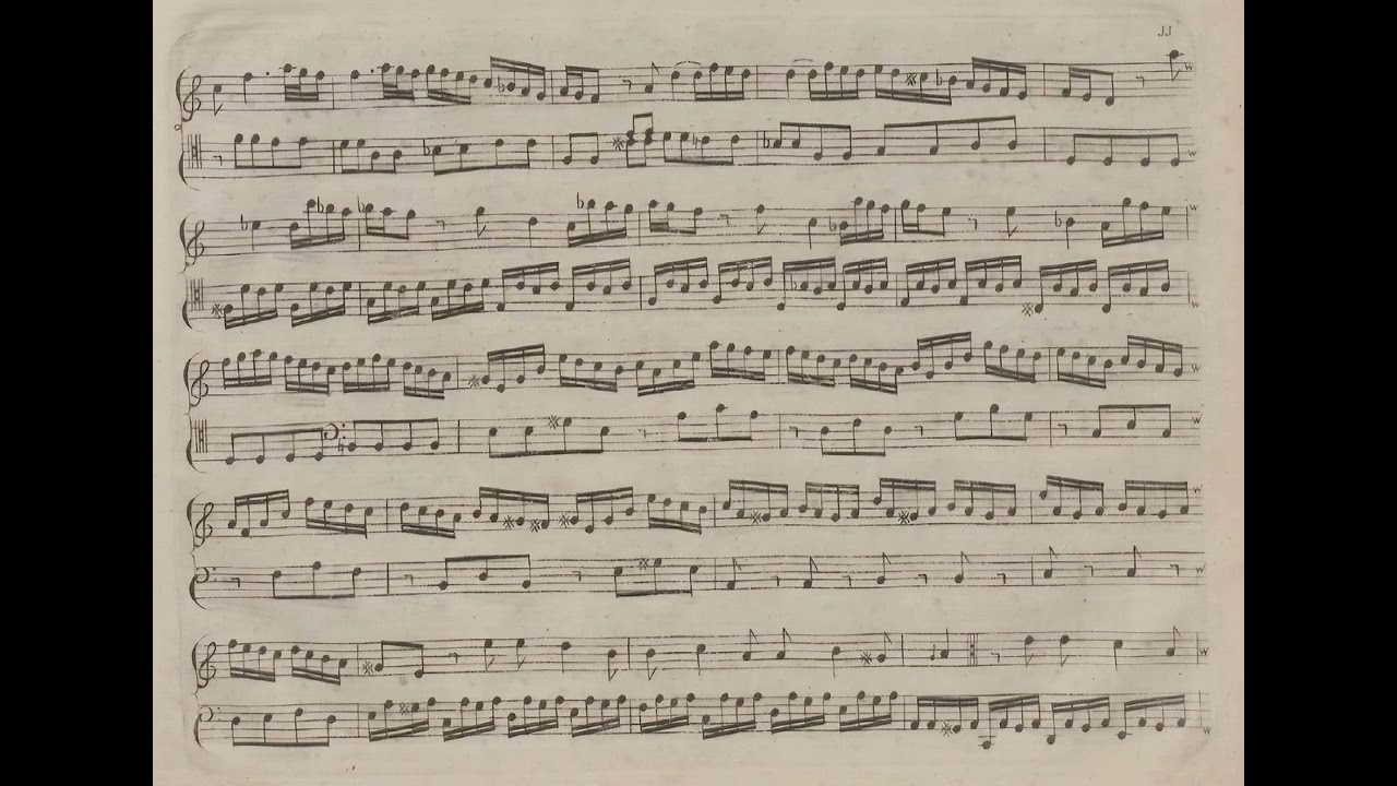Allegro in D minor by Baldassare Galuppi on harpsichord