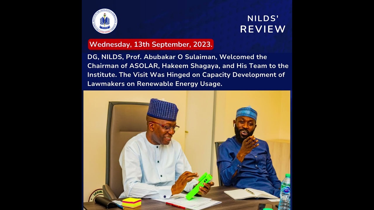 Highlight of last week's activities of the National Institute for Legislative and Democratic Studies