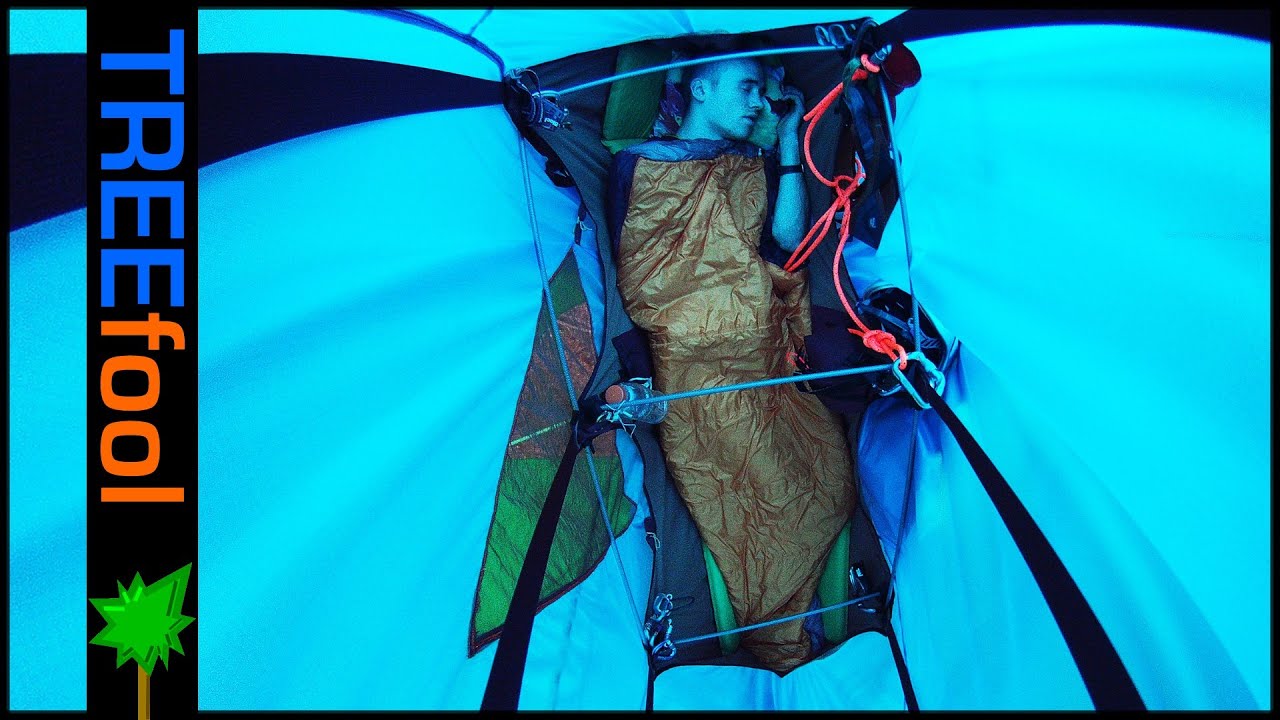 AERIAL CAMPING!!!!.... 43' high hammock hang in the MN wilderness