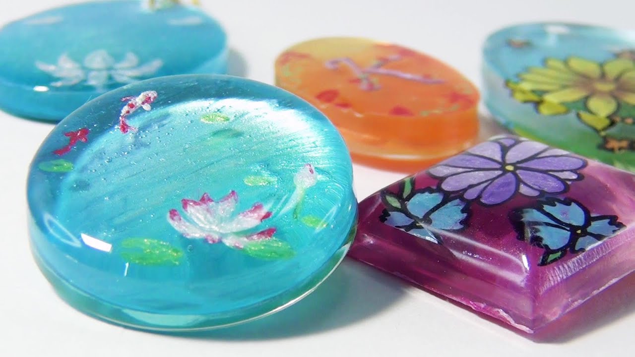 【ＵＶレジン】Ohuhuのメタリックアクリル絵の具を封入！～　Includes Ohuhu metallic acrylic paint! -UVresin-