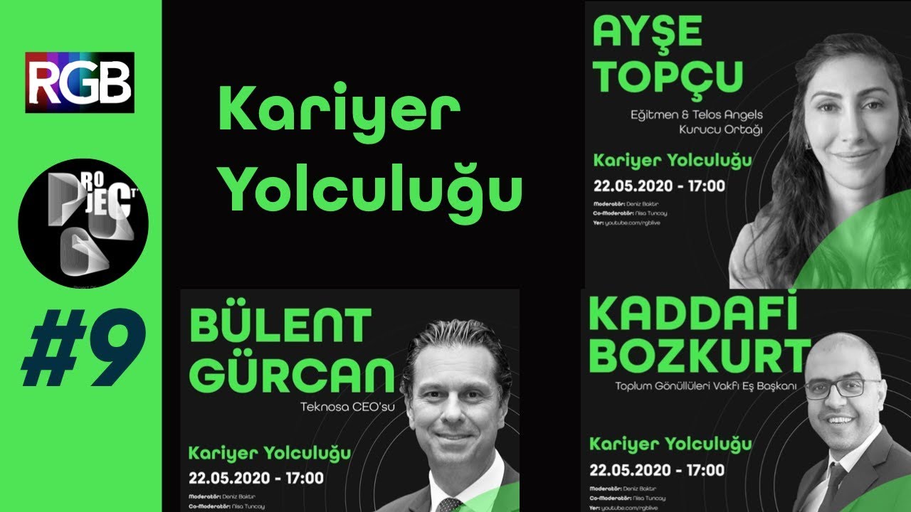 Project'06: Kariyer Yolculukları Nasıl Başladı ? Ayşe Topçu, Bülent Gürcan, Kaddafi Bozkurt