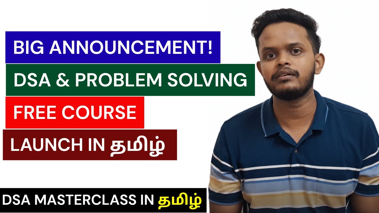 Big Announcement! | Free DSA & Problem Solving Course in Tamil | Complete Placement Preparation