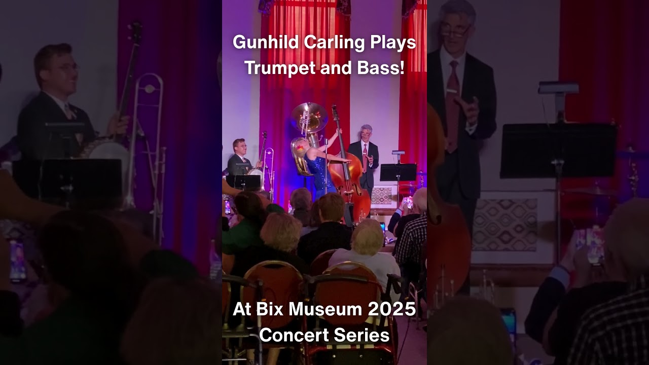 Gunhild Carling Trumpet and Bass at the Same Time!  