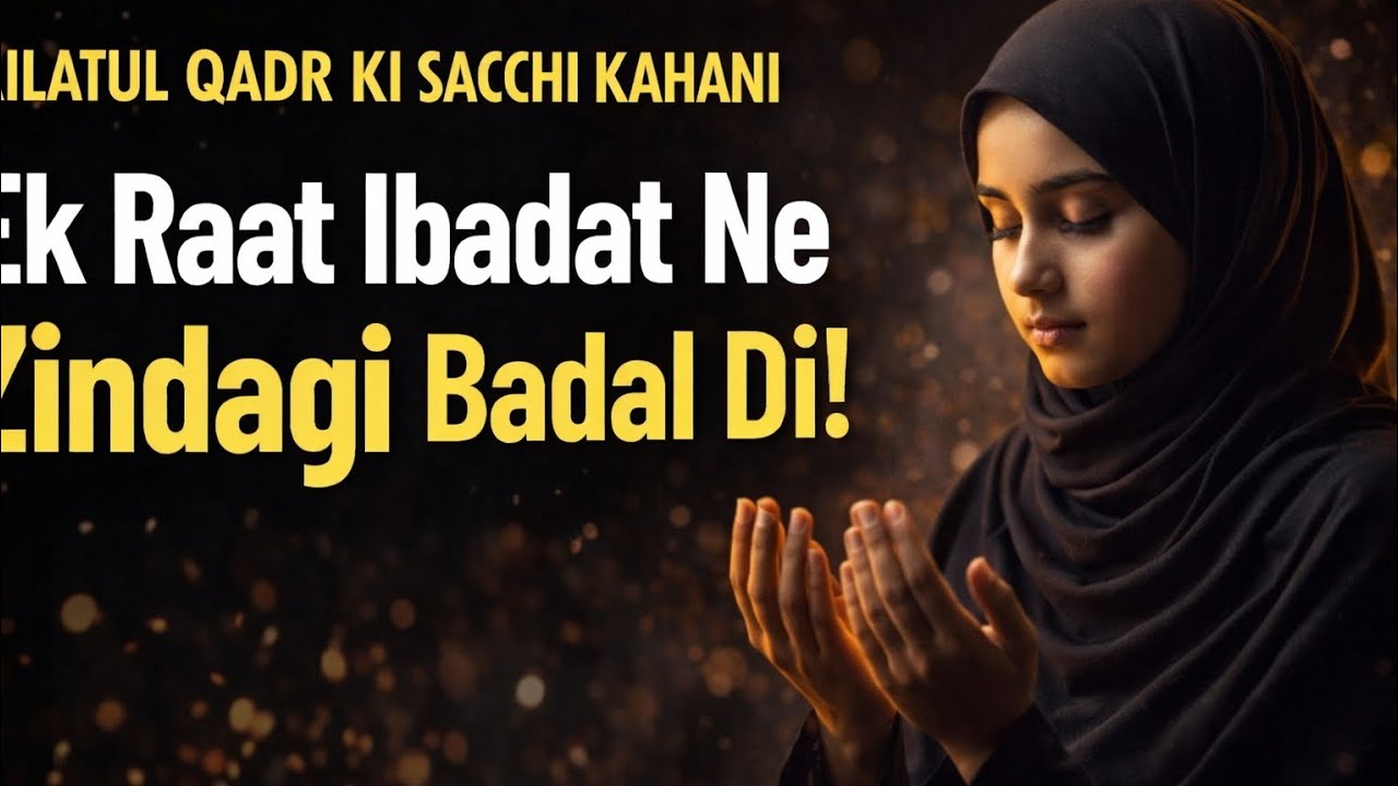 Sirf Ek Raat Ki Ibadat Aur Zindagi Badal Gayi | Lailatul Qadr Emotional Story
