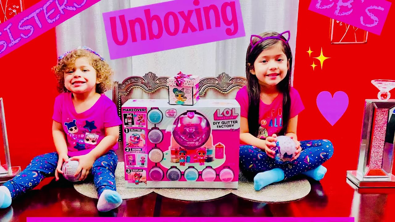 Glitter Sisters Unboxing LOL Surprise, All-Star BB’s Cheerleaders Series 2 & LOL DIY Glitter Factory
