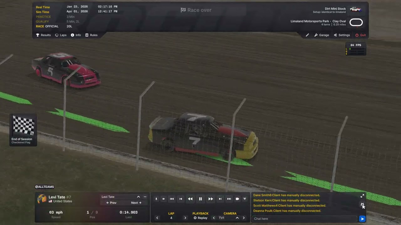 Iracing dirt mini stock at Limaland