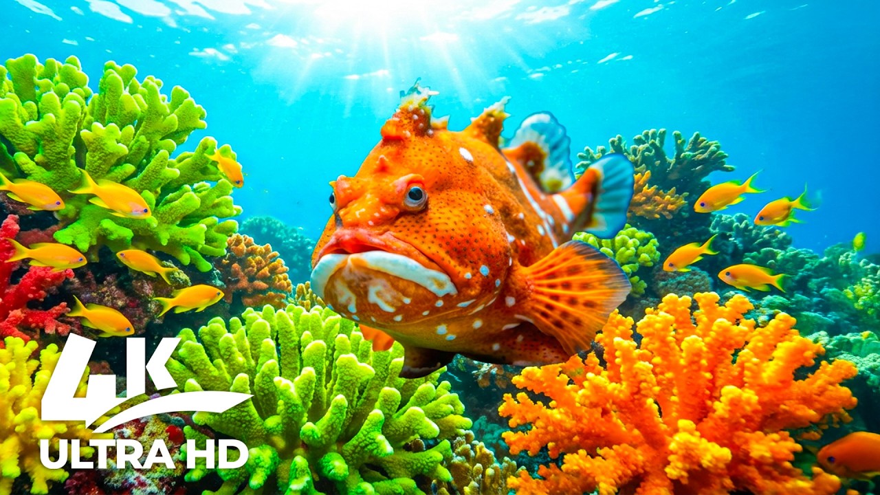 Невероятный аквариум в формате 4K Ultra HD – откройте для себя скрытую красоту океана.