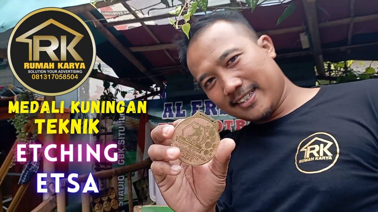 proses pembuatan medali kuningan dari awal hingga finishing