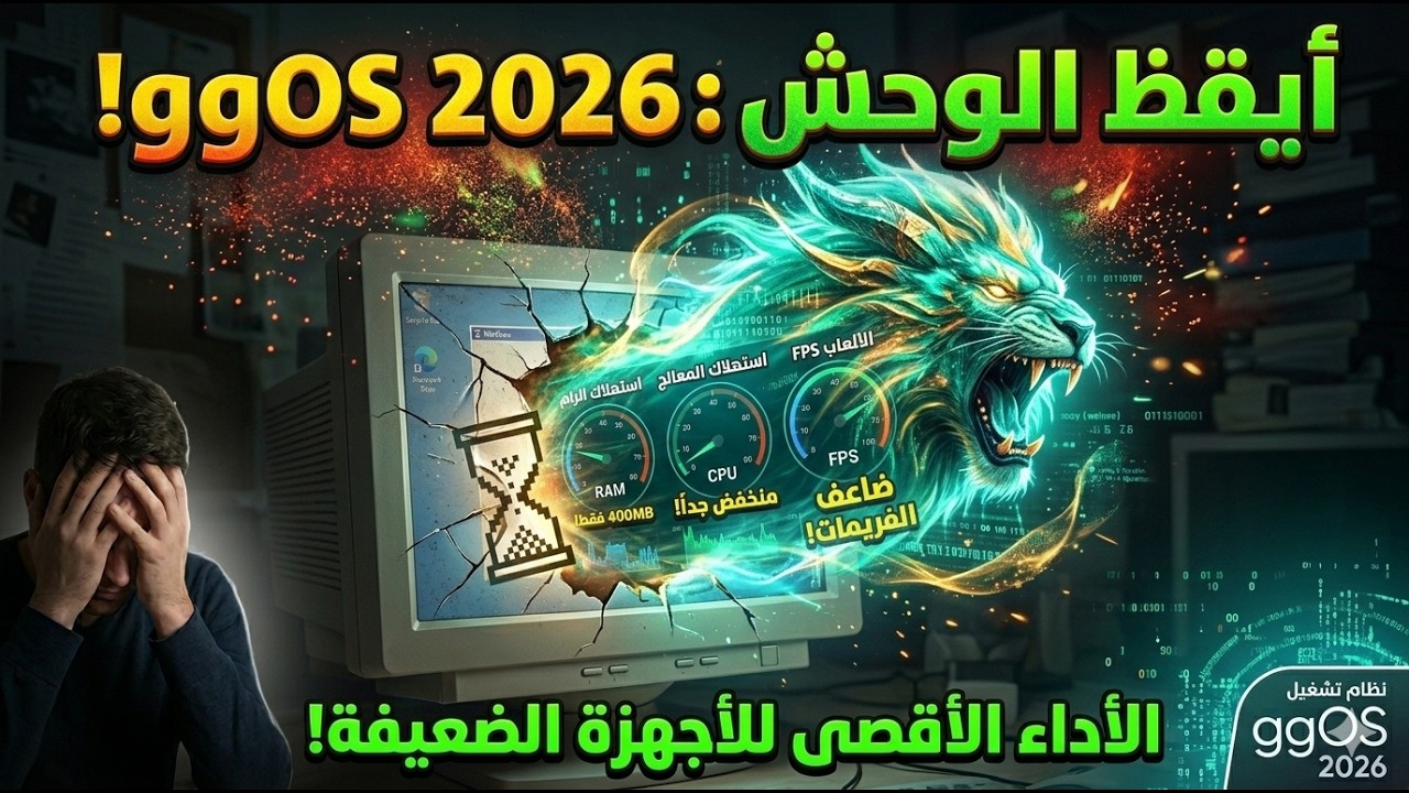 نسخة ggOS 2026 | افضل نسخه ويندوز للاجهزه الضعيفة! 🤫💻