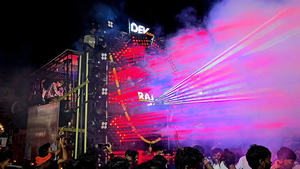 Dev audio raipur ganesh jhanki 2025 || Dj yam || 12 bass setup || public full enjoy 💥😎