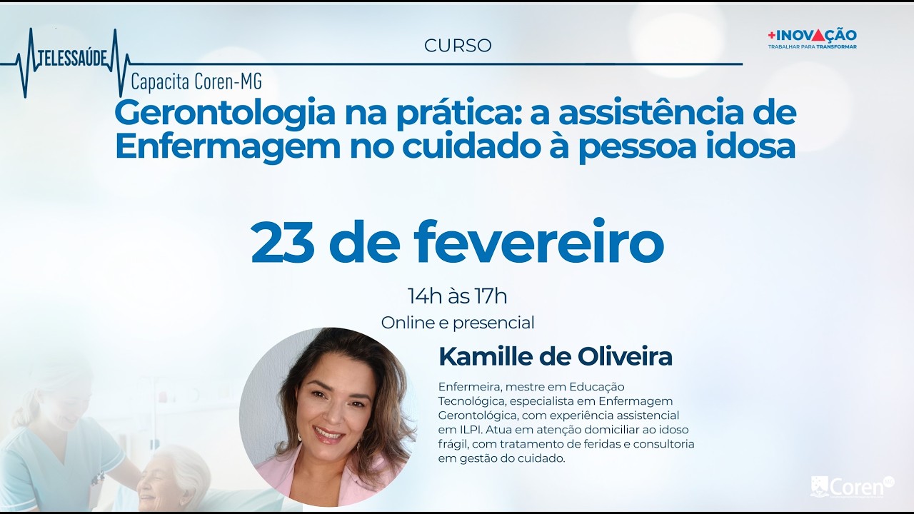 Curso Gerontologia na Prática: A Assistência de Enfermagem no Cuidado à Pessoa Idosa