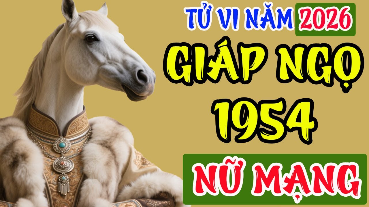 Tử Vi Tuổi Giáp Ngọ 1954 Nữ Mạng Năm 2026, Đổi Đời Bất Ngờ, Phúc Lộc Hiển Hách, Công Danh Thăng Hoa