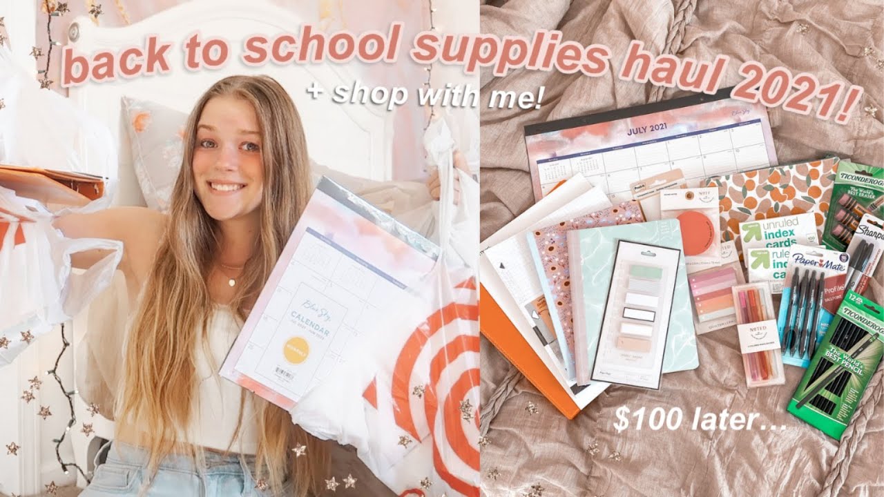 back to school supplies shopping + haul 2021! *college edition*