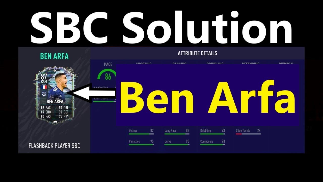 Hatem Ben Arfa Flash Back promotion SBC SOLUTION - FIFA 21