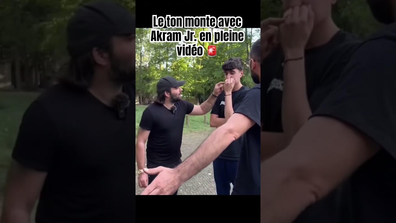 Sc&egrave;ne rare, la tension est palpable, rarement vu &ccedil;a dans une vid&eacute;o d&rsquo;Akram #embrouille #rare #akram