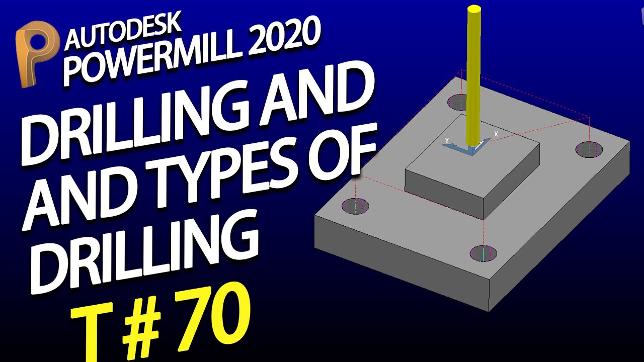Powermill drilling and its types - delcam tutorial - powermill software training