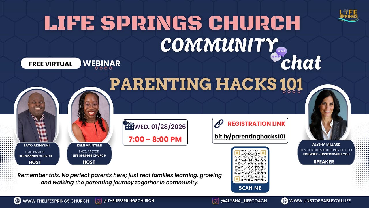 Parenting Hacks 101 || Community Chat || Virtual Webinar