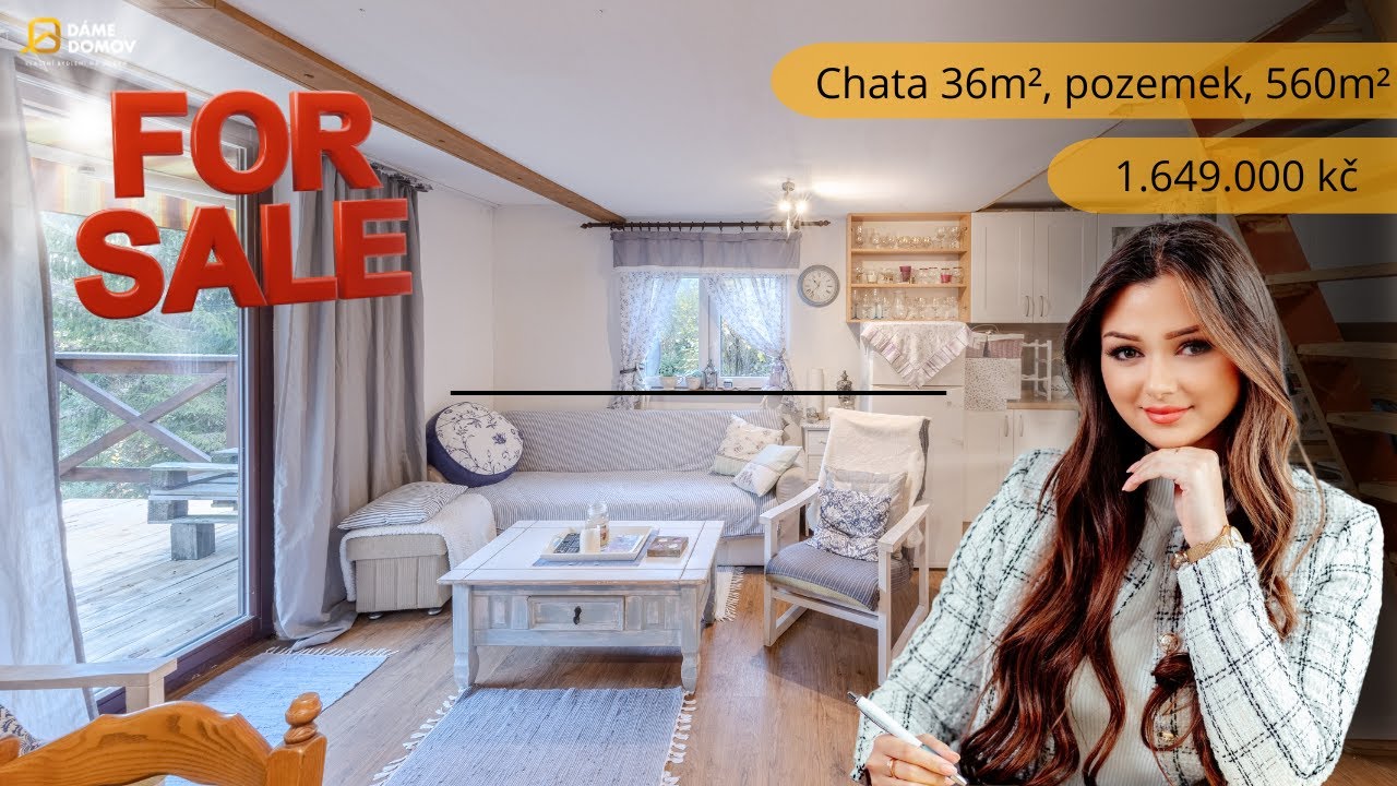 Prodej chaty 36 m², pozemek 580 m², Semetín - Vsetín
