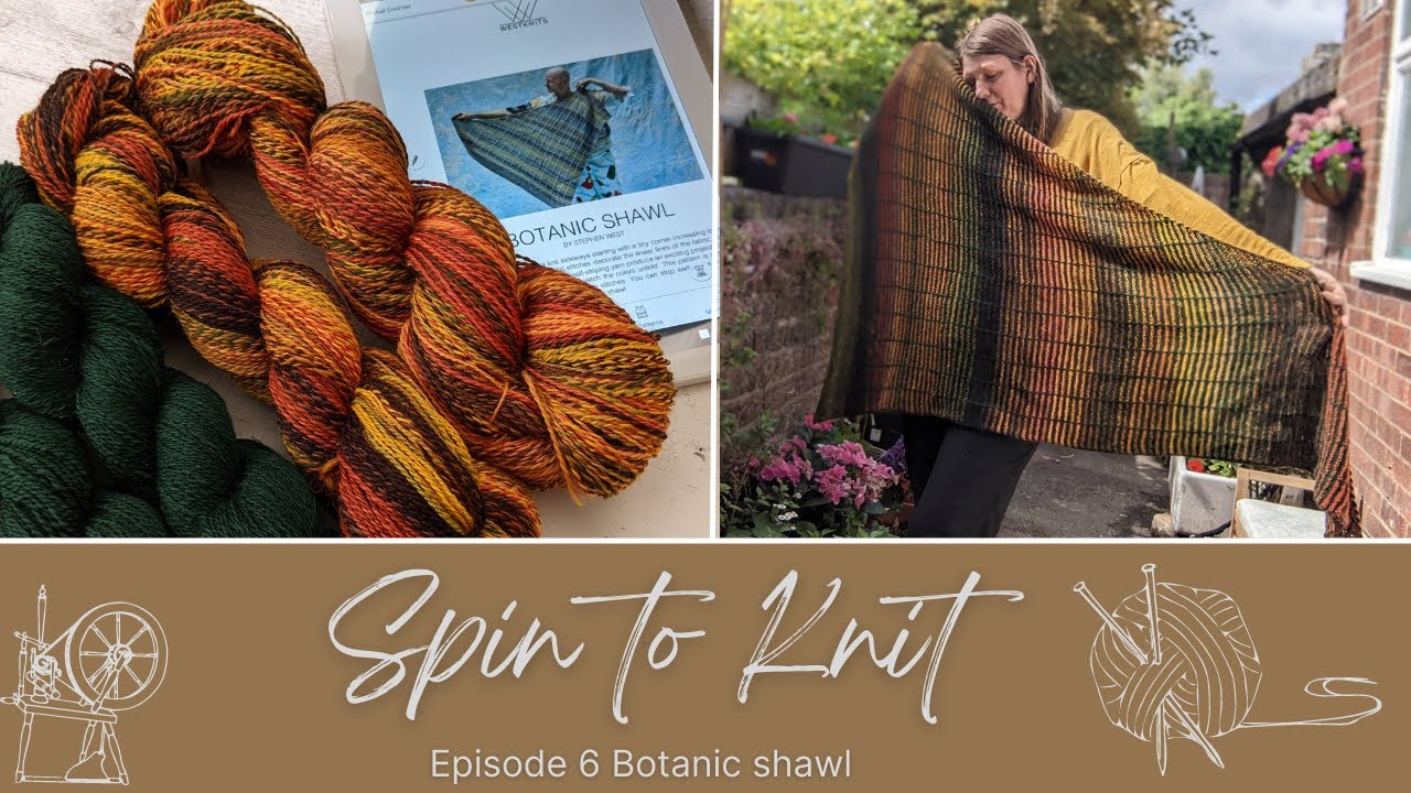 Spin to knit six Botanic shawl - pick and mix spin