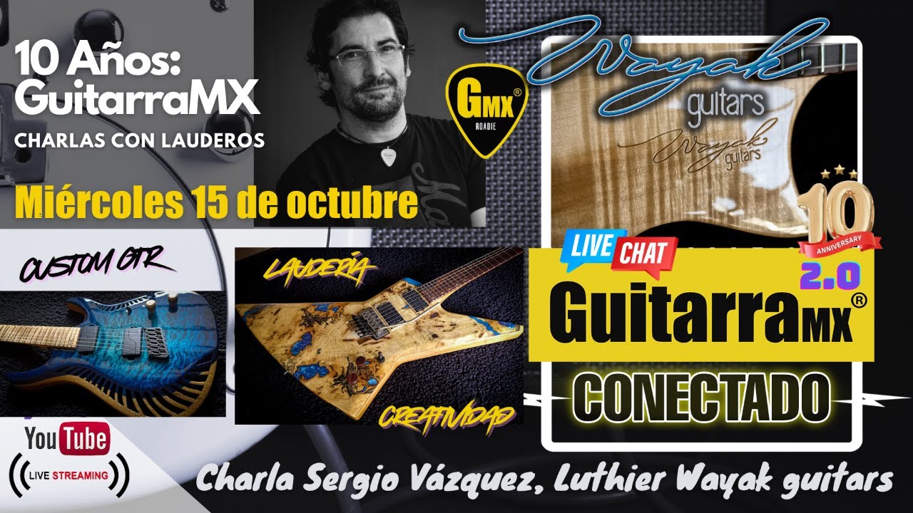 Wayak Guitars | Charlas con Lauderos | 10 A&ntilde;os de GuitarraMX