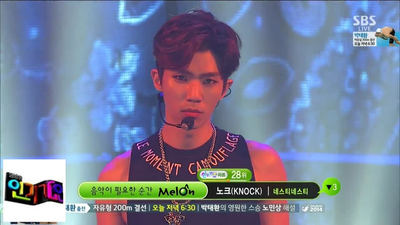 [NASTY NASTY] тук тук @ популярная песня Inkigayo 140921