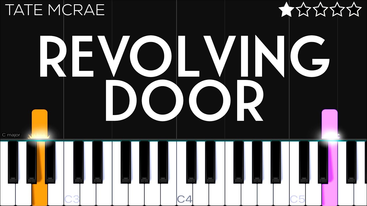 Tate McRae - Revolving door | EASY Piano Tutorial