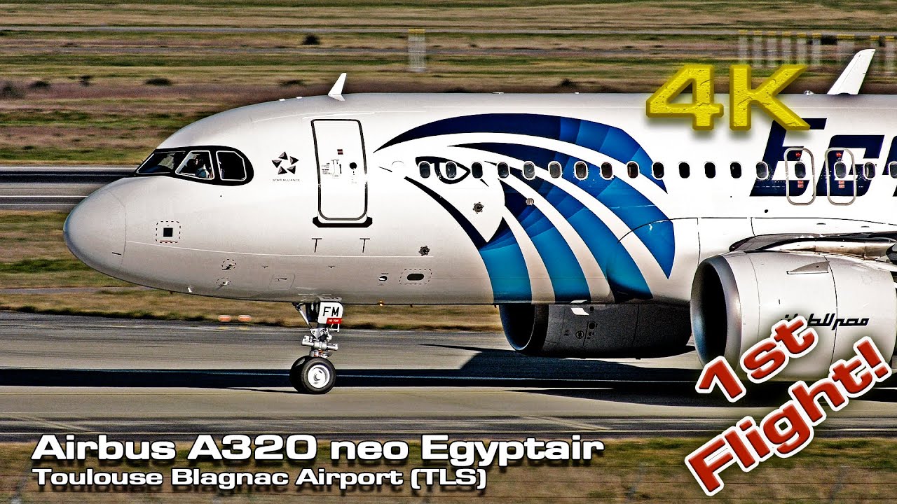 New Egyptair Airbus A320 NEO (SU-GFM) First Flight!