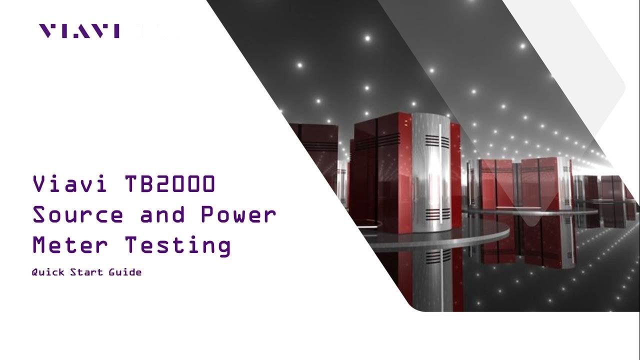 Viavi TB2000 Source and Meter Instruction Guide