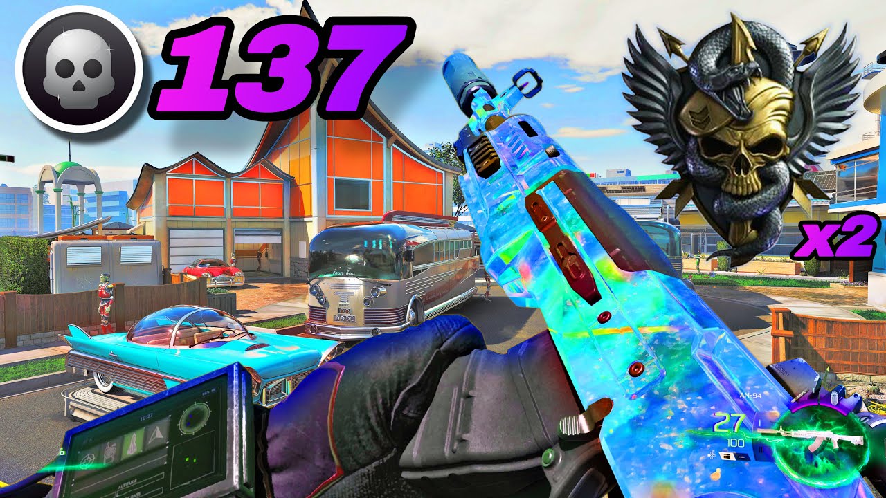 137 УБИЙСТВ + ДВОЙНОЙ ЯДЕРНЫЙ УДАР с &laquo;AN94&raquo; на NUKETOWN | Black Ops 7