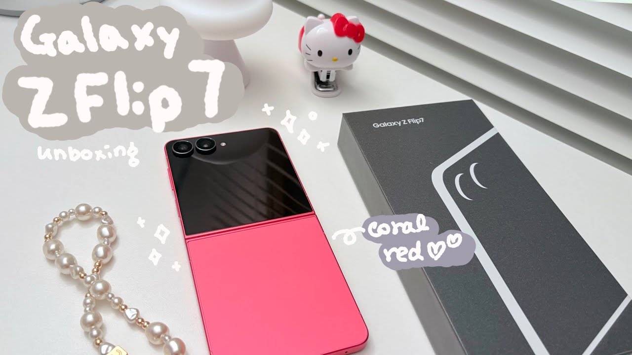 갤럭시 Z 플립7 언박싱 | 코랄레드 색상 자세히 보고 가세요❤️ Z Flip7 vs S25